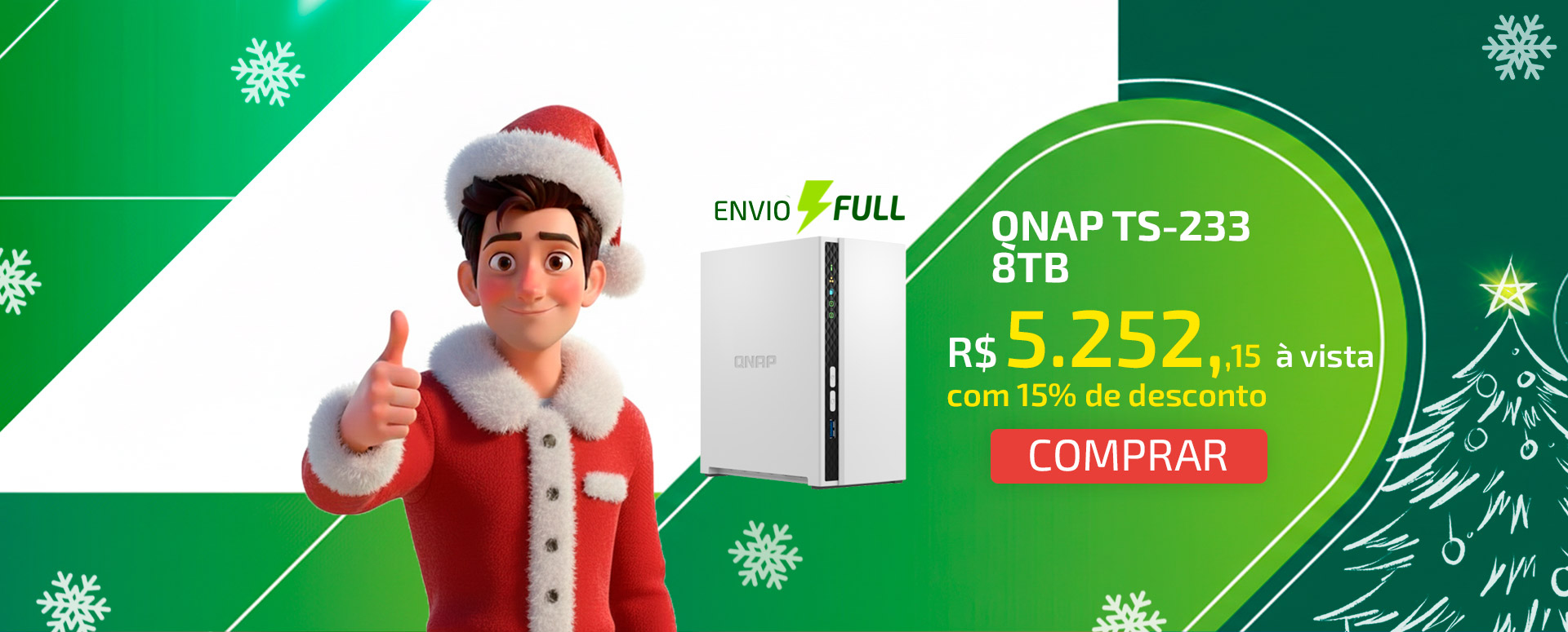 Servidor NAS Qnap TS-233 8TB