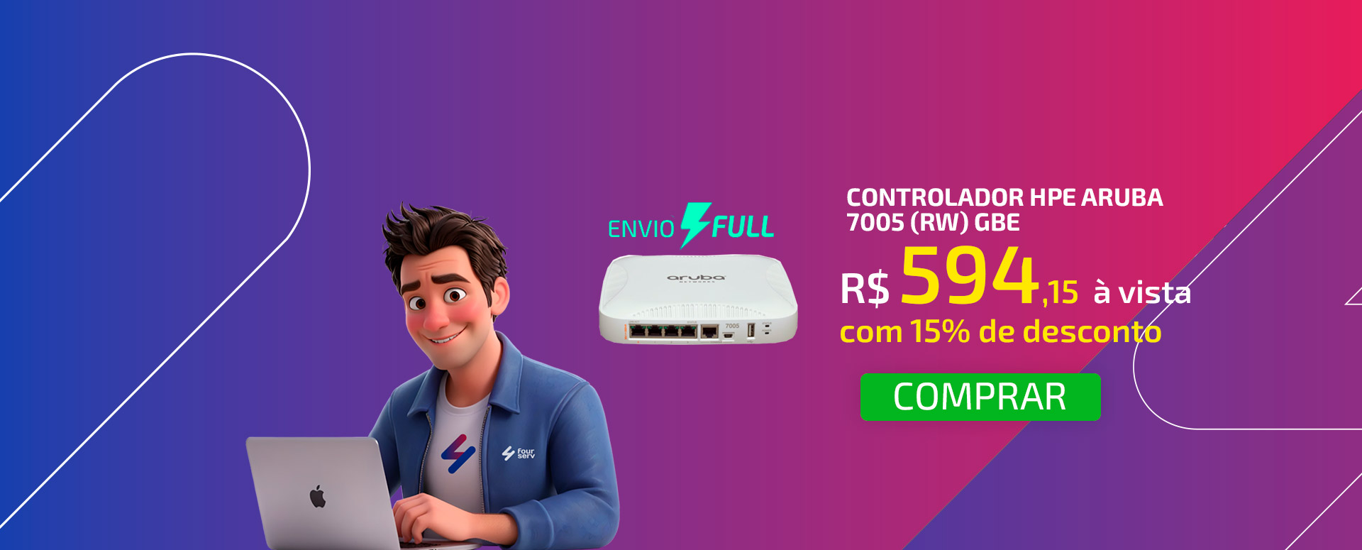 Controlador HPE Aruba 7005 (RW) Gbe