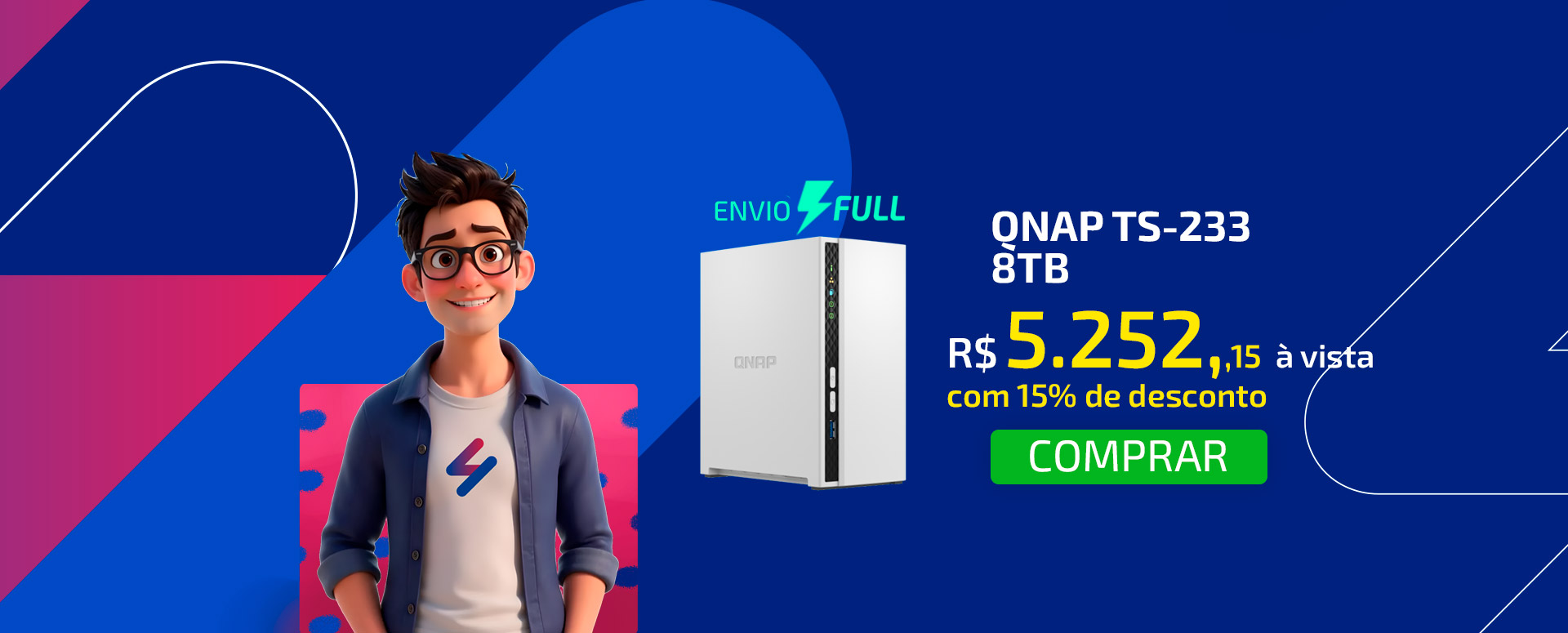 Servidor NAS Qnap TS-233 8TB