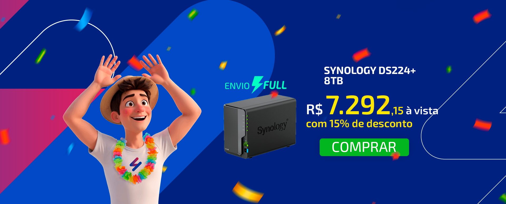 NAS Synology DS224+ - 8TB