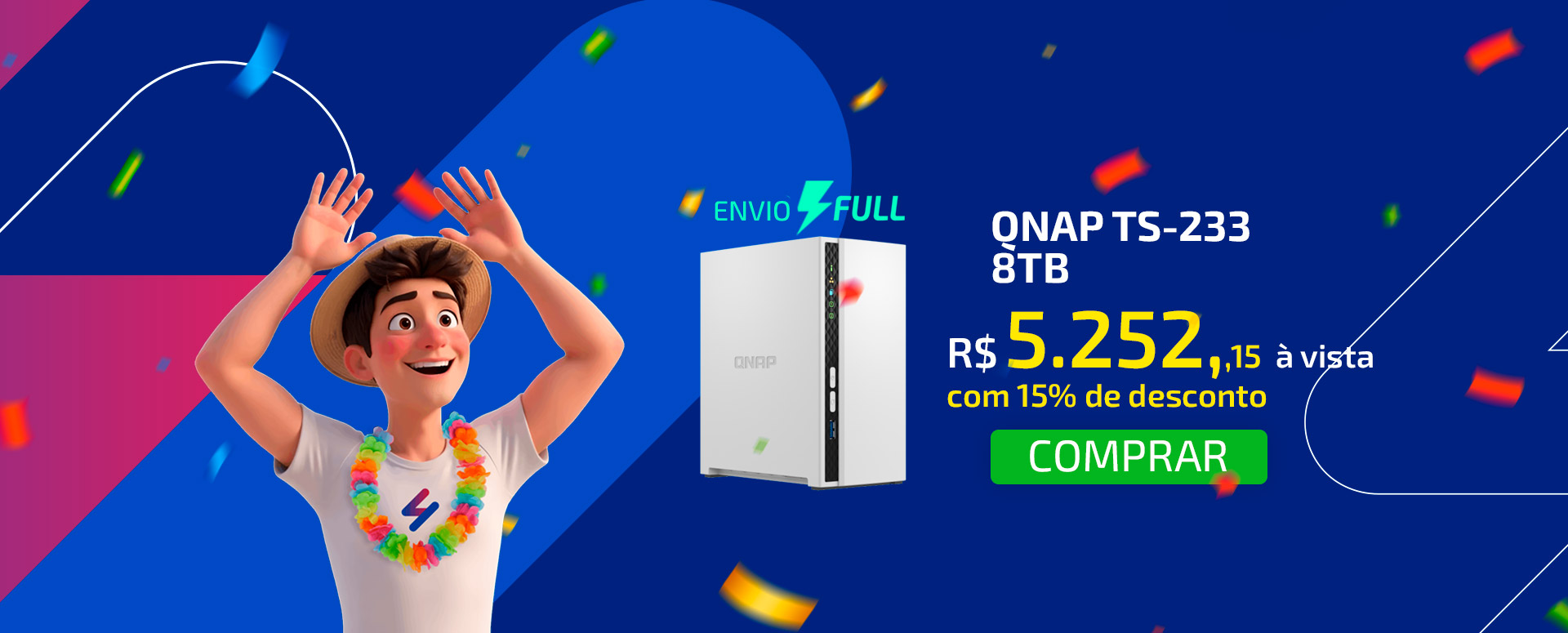 Servidor NAS Qnap TS-233 8TB
