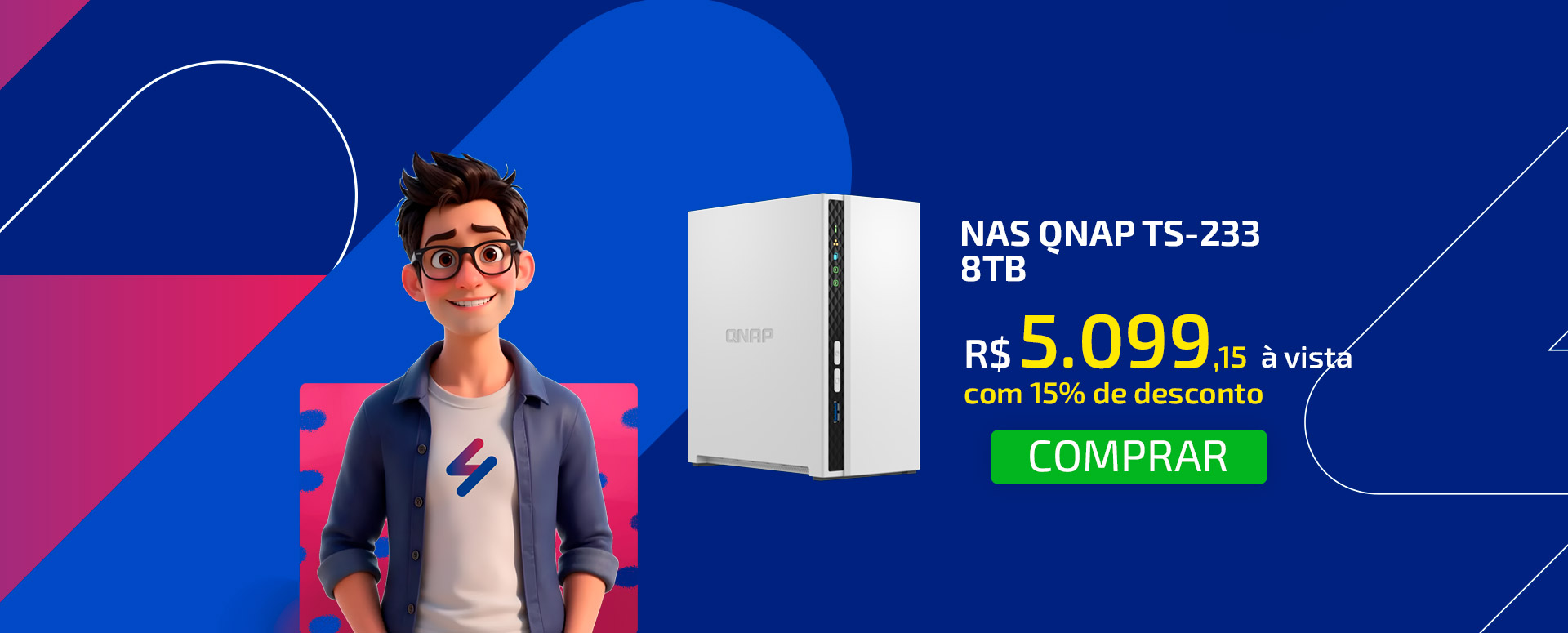 Servidor NAS Qnap TS-233 - 8TB
