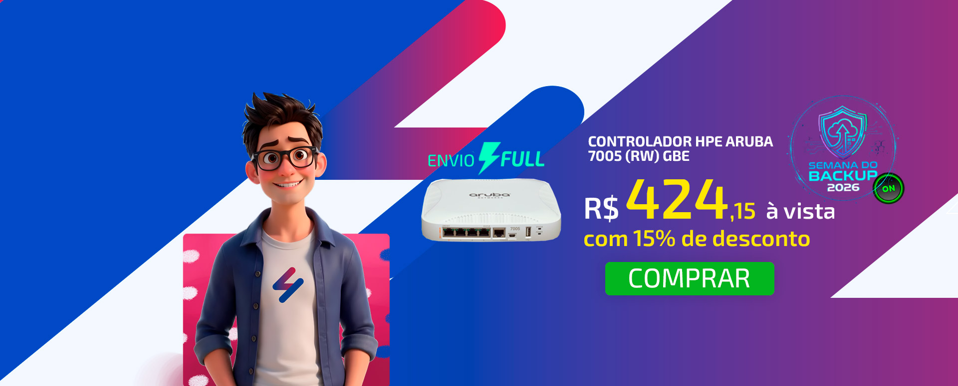 Controlador HPE Aruba 7005 (RW) Gbe