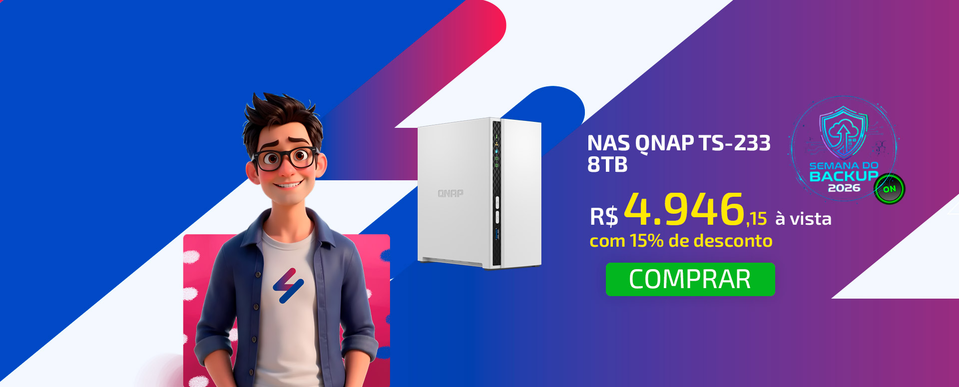 NAS Qnap TS-233 - 8TB