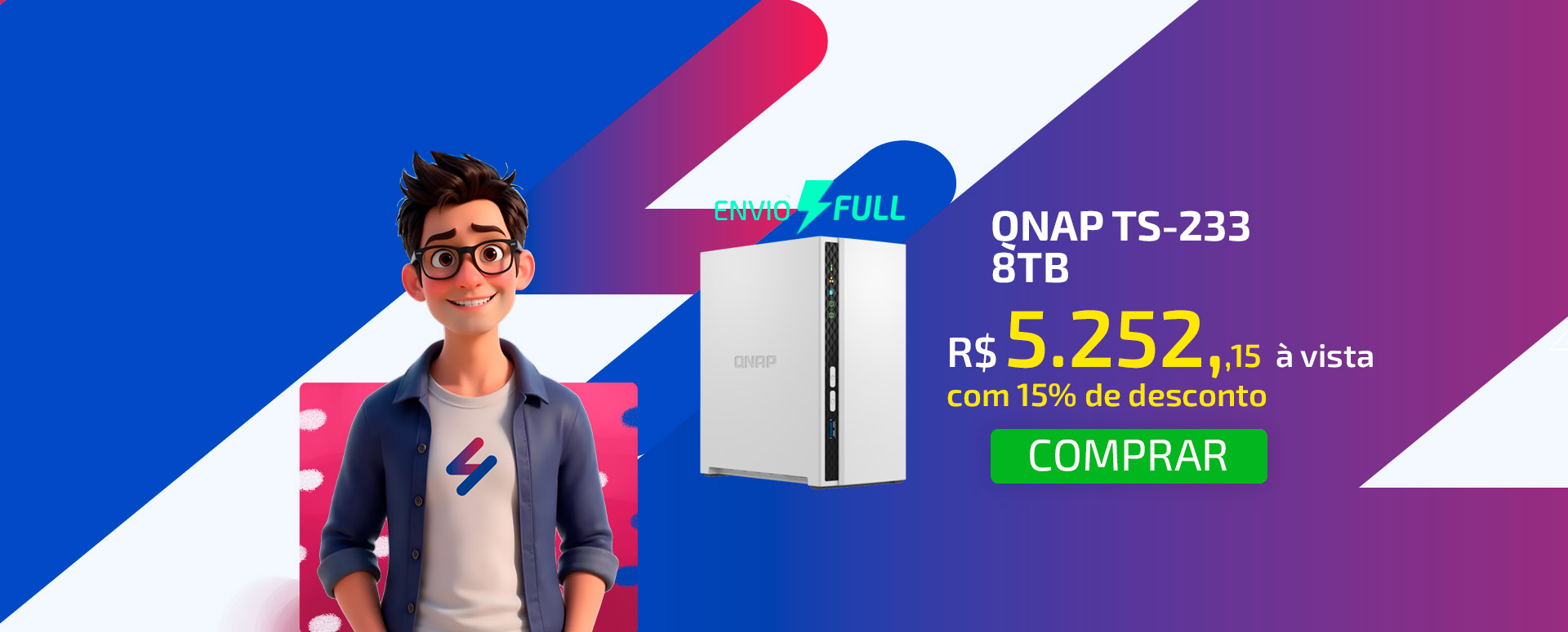 NAS Qnap TS-233 - 8TB