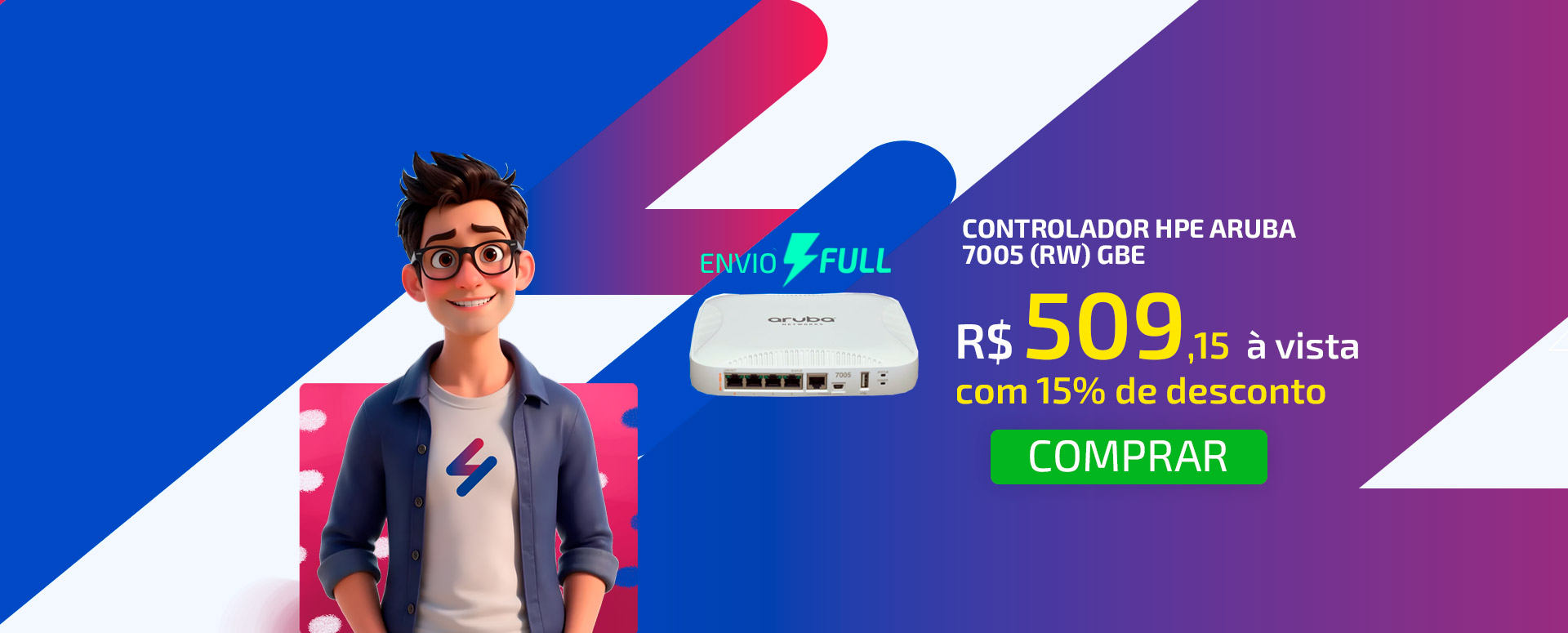 Controlador HPE Aruba 7005 (RW) Gbe