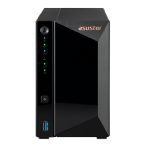 Servidor NAS Asustor AS3302T 8TB - Quad-Core 1.4 Ghz - 2GB RAM - 2.5 Gigabit - Inclui 2 HDs Vigilância de 4TB