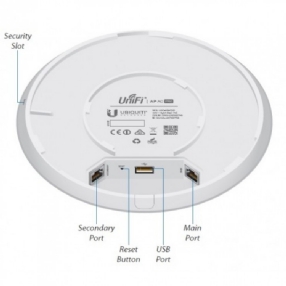 Access Point Ubiquiti Unifi AC Pro - 450/1300 Mbps - Alcance de 122 Metros - Até 100 Usuários - Homologado Anatel - MPN: UAP-AC-PRO