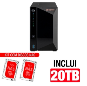 Servidor NAS Synology DS423+ 4 Baias - Quad-Core 2.0GHz - 2GB DDR4 - 2