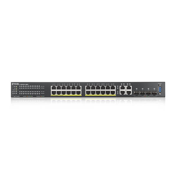 Switch Zyxel GS2220-28HP - 24 Portas Gigabit - 24x PoE 375W - 4x