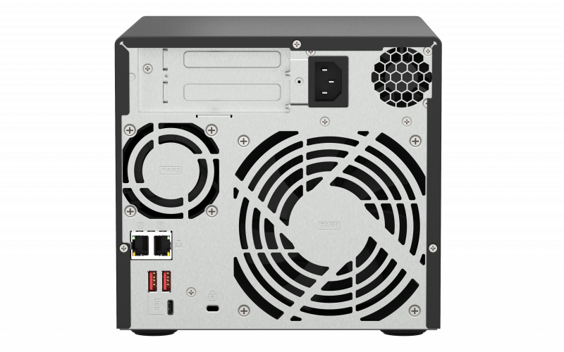 Servidor NAS Qnap - TS-473A-8G - 24TB - Quad-Core 2.2GHz - 8GB RAM - 2x 2.5Gb - Inclui 4 HDs NAS de 6TB