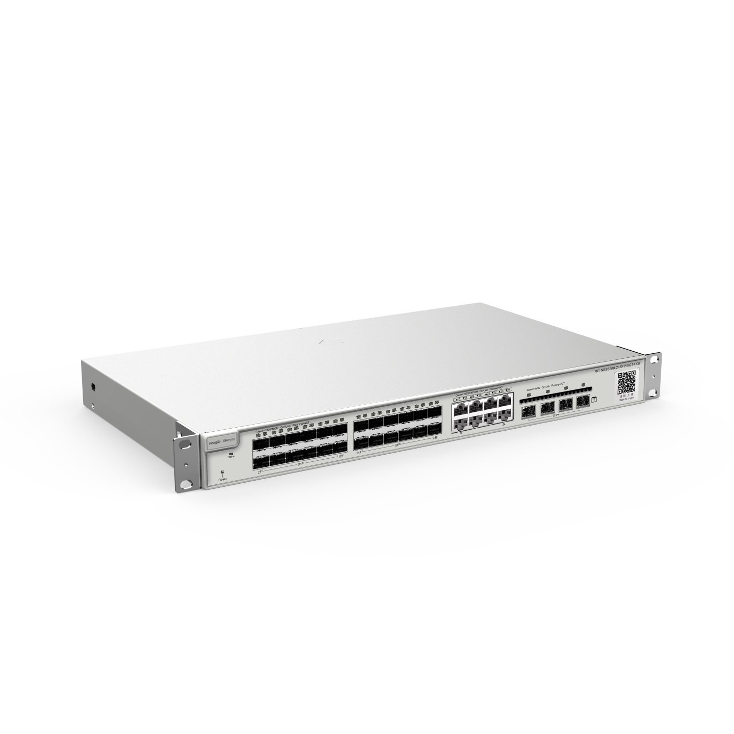 Switch Ruijie 24P SFP - 8x Combo - 4x SFP+ Uplink - L3 - MPN: RG