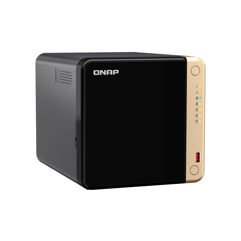 Servidor NAS Qnap TS-464-8G - 4 Baias - Quad-Core 2,9 GHz - 8GB RAM - 2x 2.5 Gigabit - Sem Discos