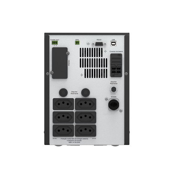 Nobreak APC Easy UPS - 3KVA - SMV3000CA-BR - Torre - 115V - 6x Tomadas - AVR - LCD