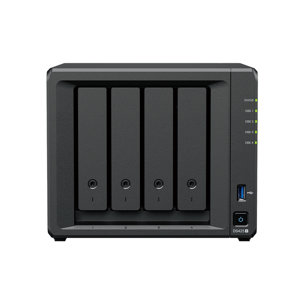 Servidor NAS Synology DS425+ 24TB - Quad-Core 2.0 Ghz - 2GB RAM